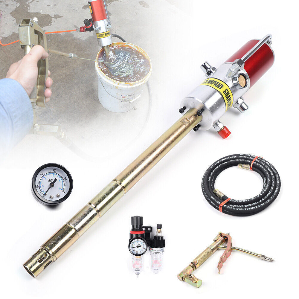 Air Operated Pneumatic Oil Transfer Pump Drum Pump Heavy Duty 35mm 30-40MPa 50:1