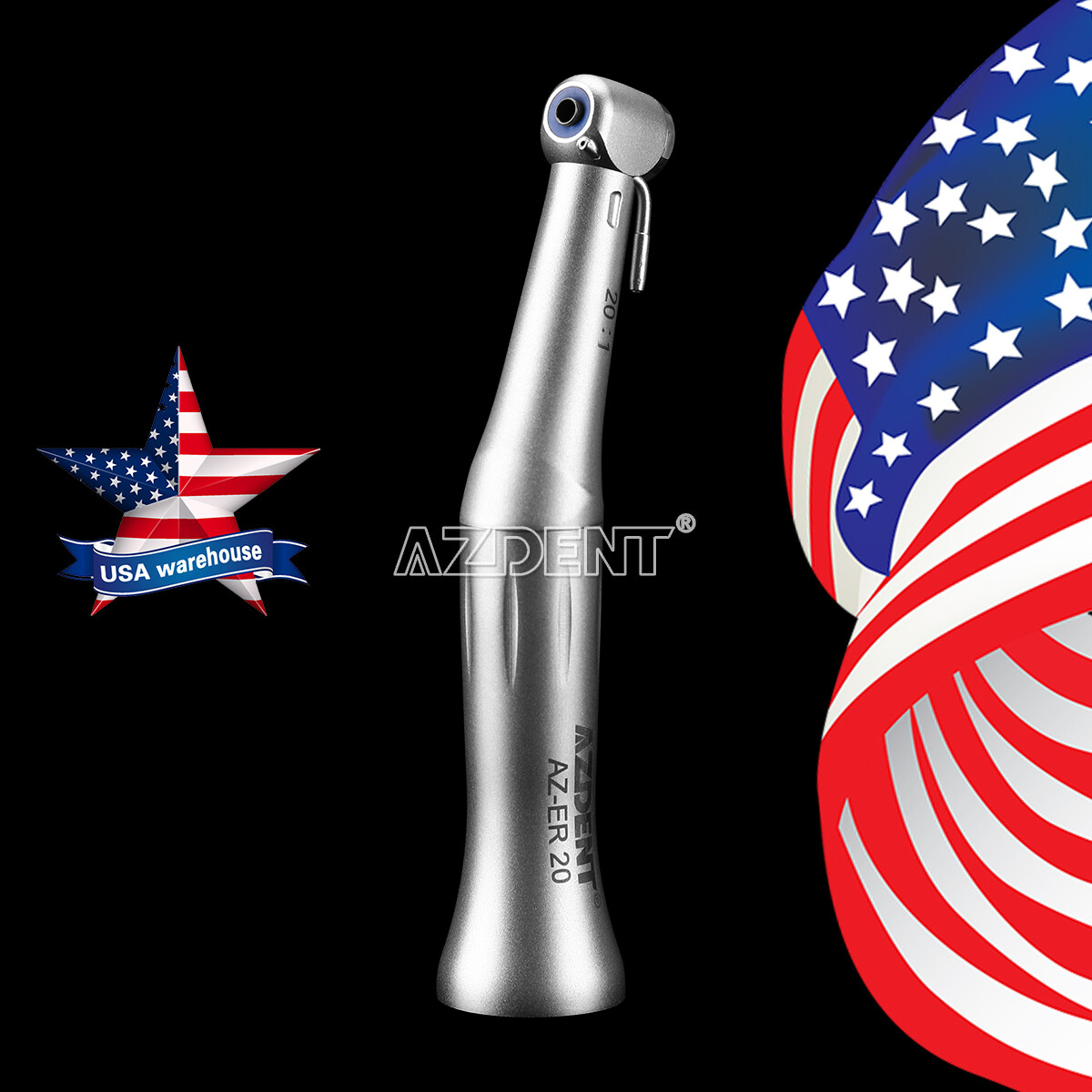 AZDENT Dental Implant 20:1 SurgicalContra Angle Handpiece AZ-ER 20 Reduction