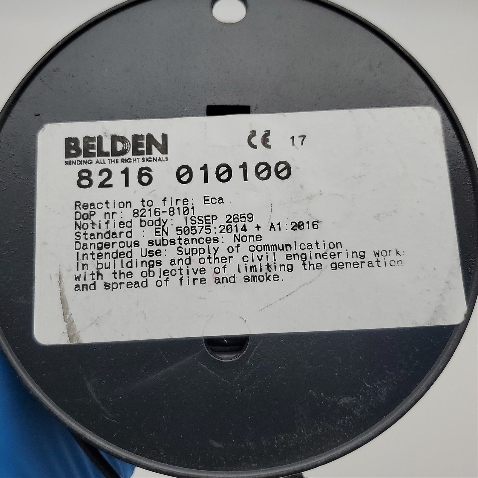 Belden 8216 010 100 FT Coaxial Cable RG-174 26 AWG 7×34 50 OHM Transmission Wire