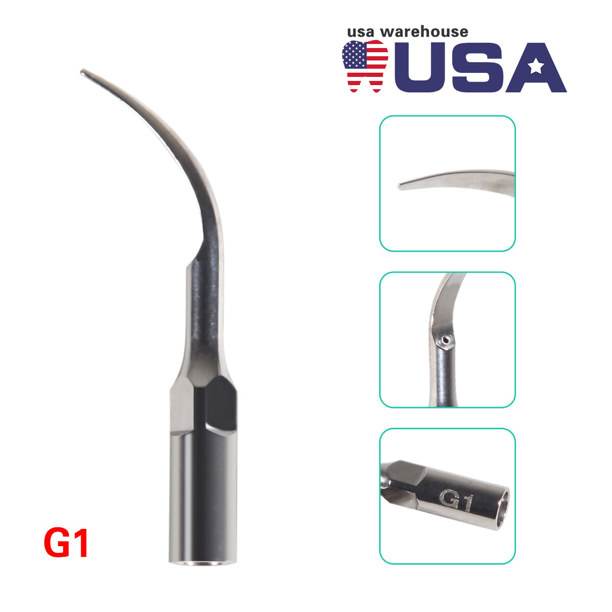 Dental Ultrasonic Piezo Scaler Perio Tip G1,G2,G3,G4,P1,P3 Fit EMS/Woodpecker DS