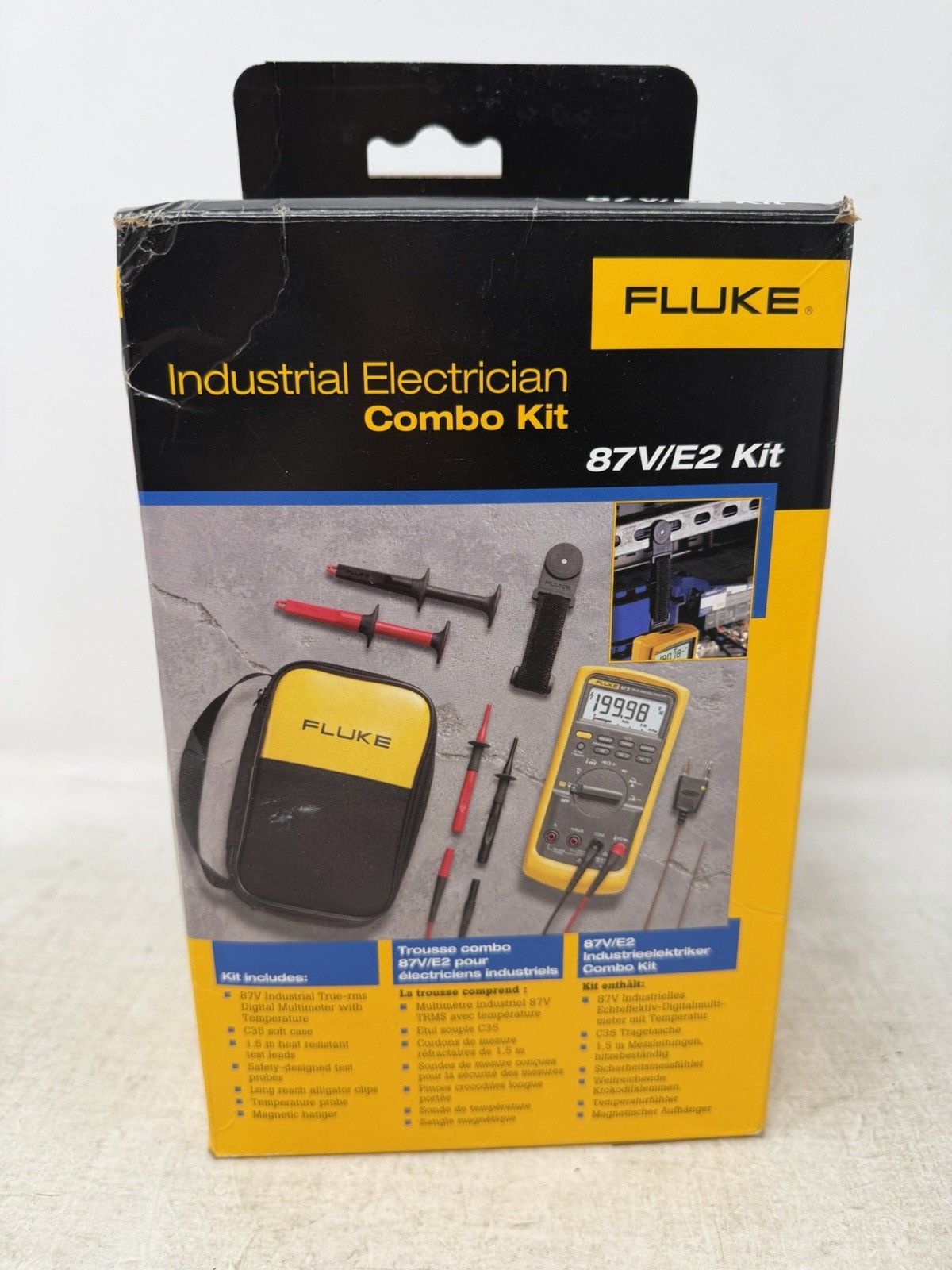 Fluke 87V/E2 Industrial Electrician Combo Kit True RMS Multimeter NEW IN BOX