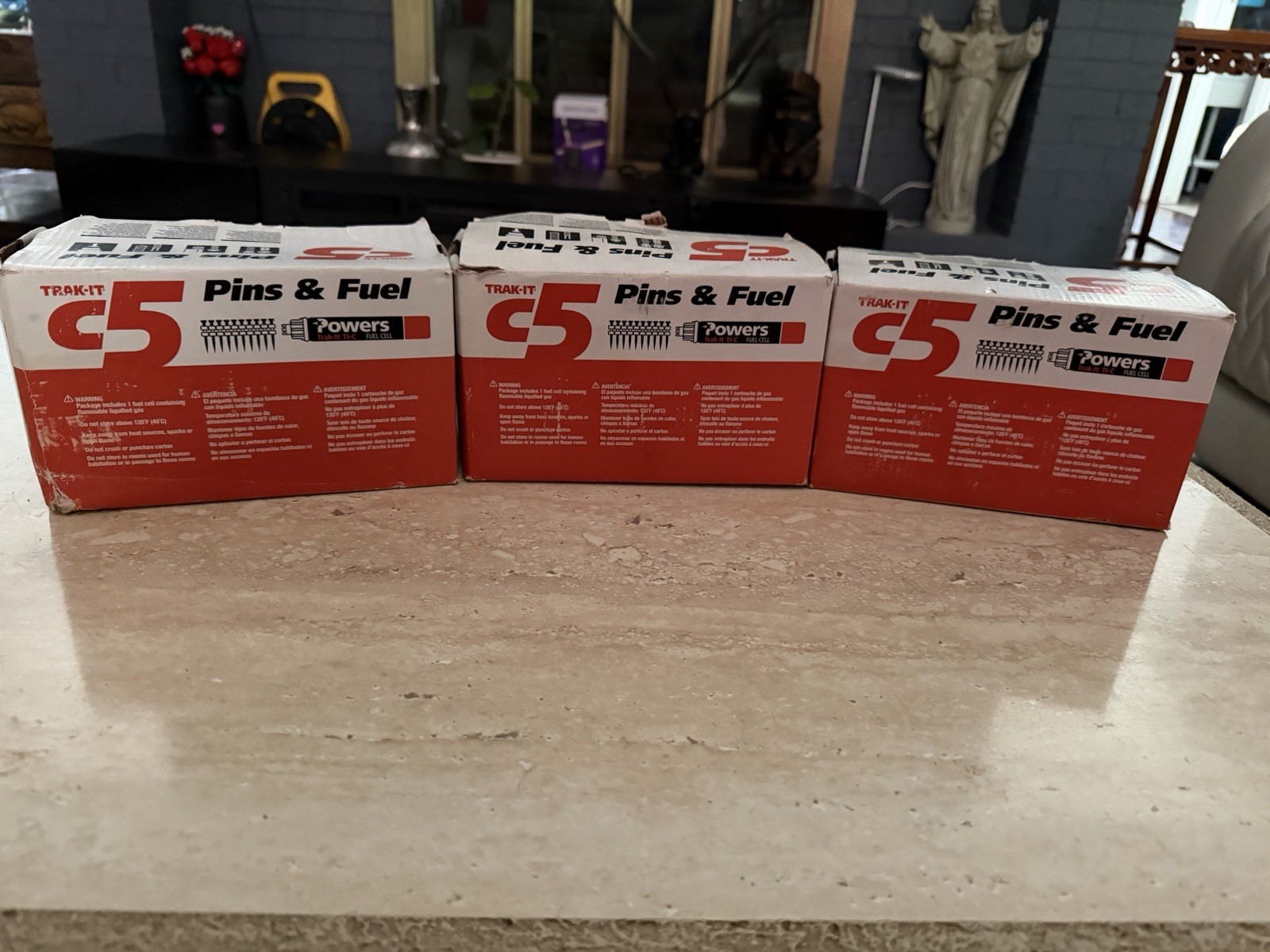 Powers Fasteners C5 Trak-It 1/2″ Pins 55325 & Fuel Steel / Concrete Read Descrip