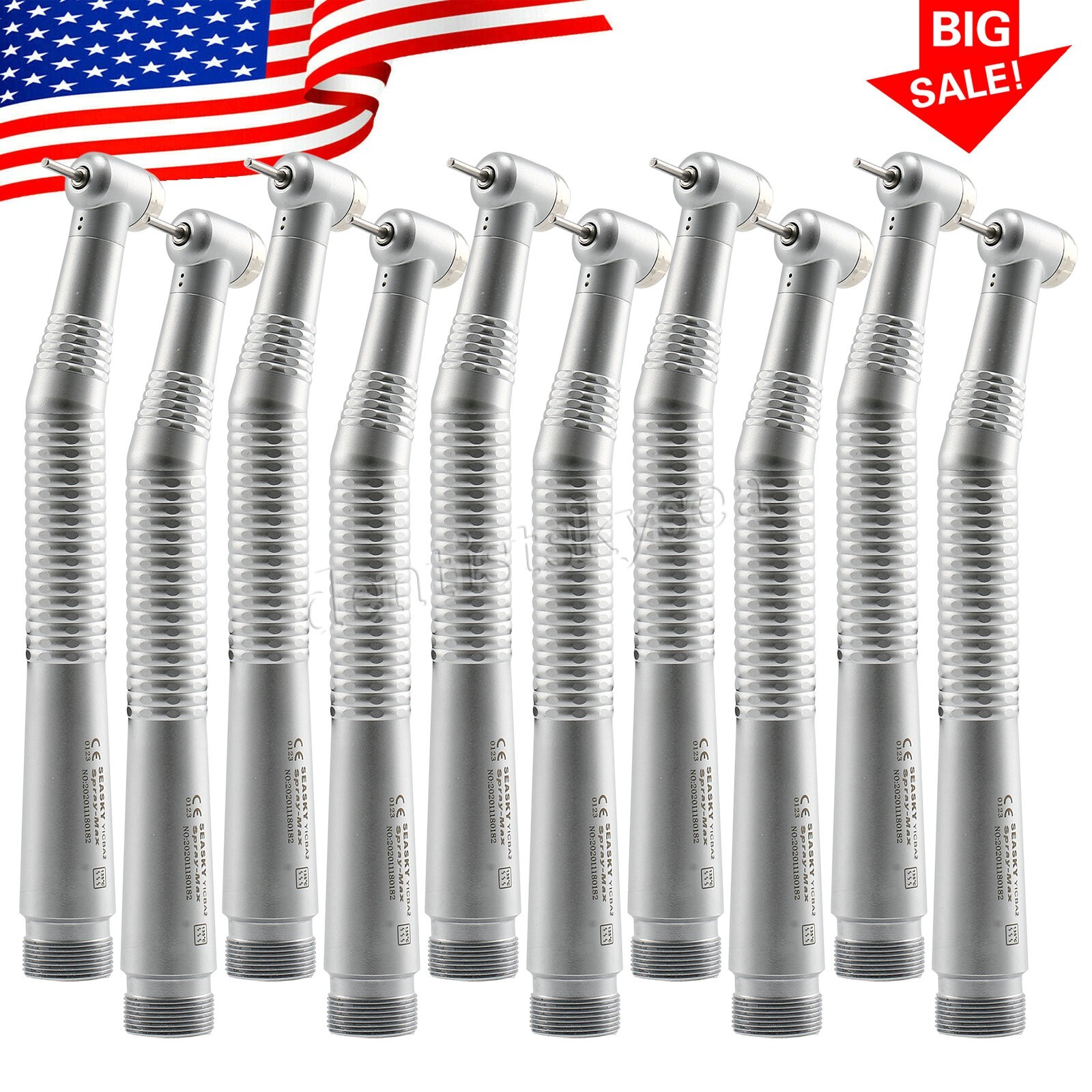 10Pc NSK PANA MAX Style Dental High Speed Handpiece Push Button Standard Head B2
