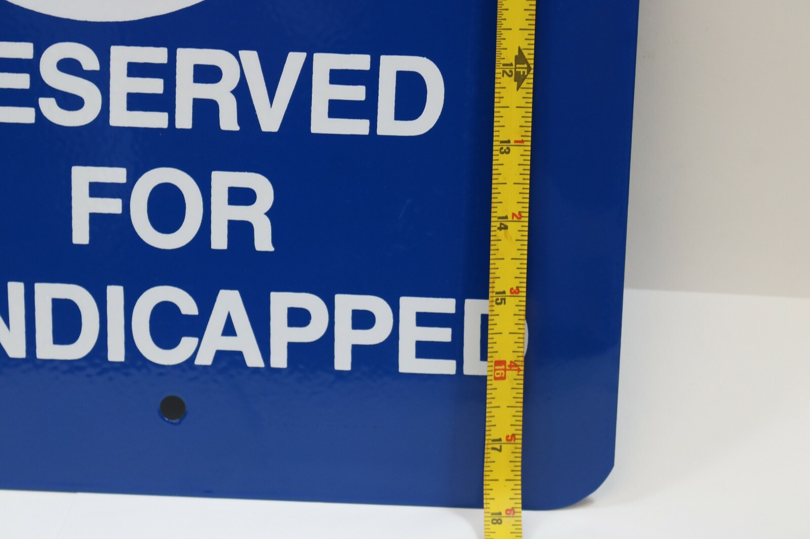 New Reserved Parking For Handicapped Notice Blue Aluminum Metal Sign Lot 18 x 12