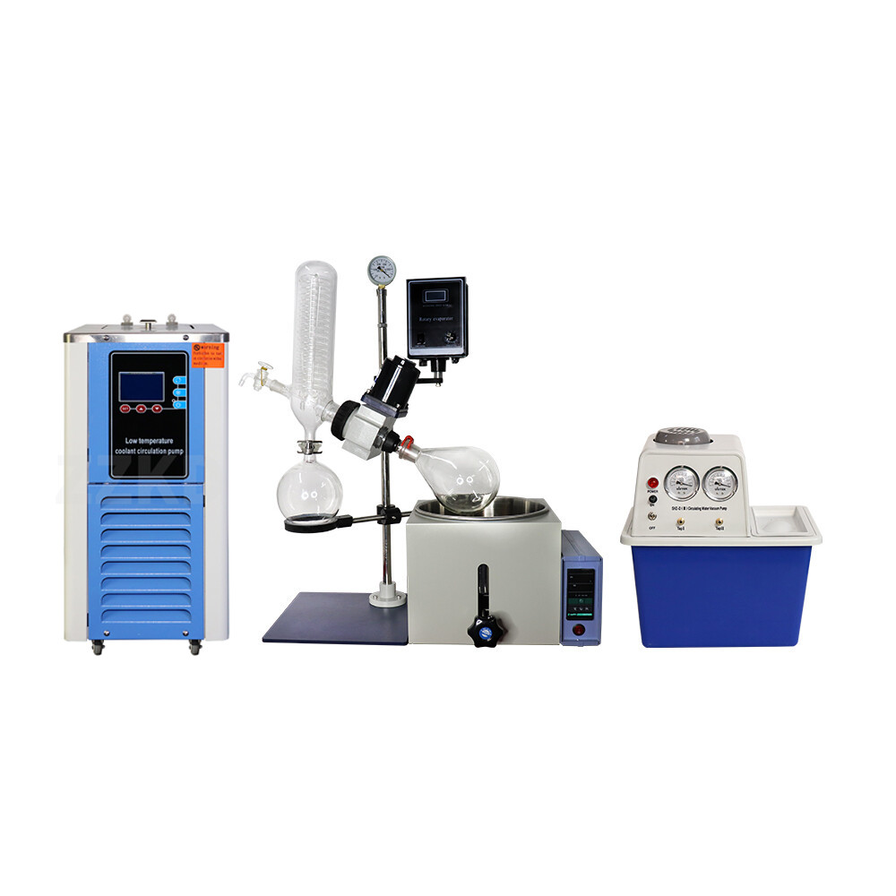2L Rotary Evaporator with Cooling Chiller and Vacuum Pump 110V Rotovapor Set
