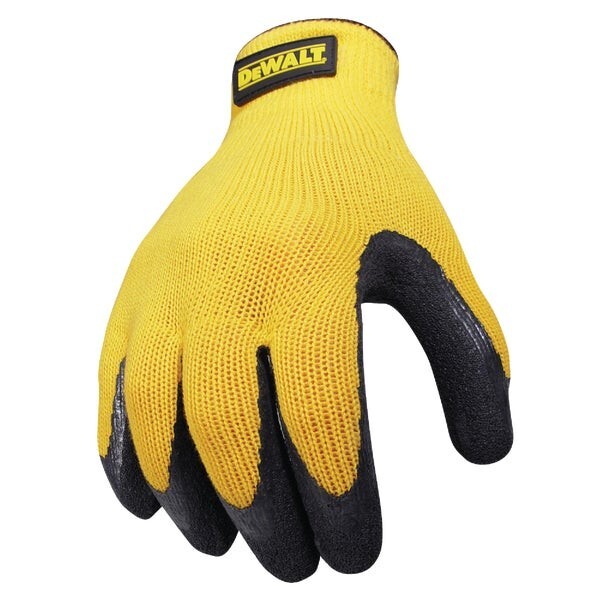 (12)-DEWALT Men’s XL Gripper Rubber Coated Glove Model: DPG70XL