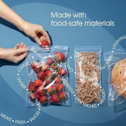 4″ x 6″ Clear Reclosable Zip Bags – 1000 Count, 2 Mil Resealable Plastic Storage