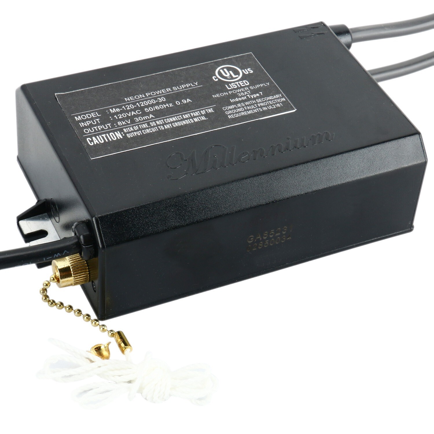 ME-120-12000-30 Neon Light Transformer Power Supply 8KV 30mA 120VAC UL Listed
