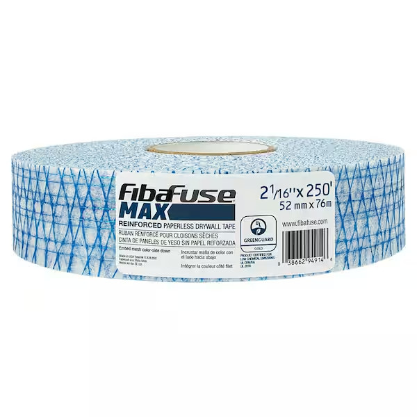 Fibafuse MAX 2-1/16 In. X 250 Ft. Reinforced Paperless Drywall Joint Tape