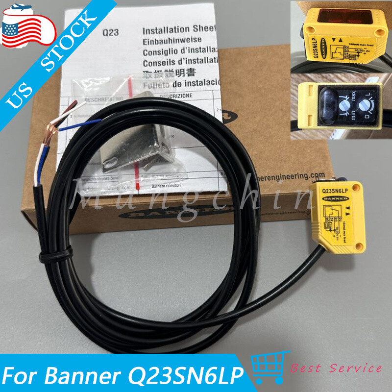 For Banner Engineering Q23SN6LP 46429 150mA 10-30VDC Photoelectric Sensor Switch
