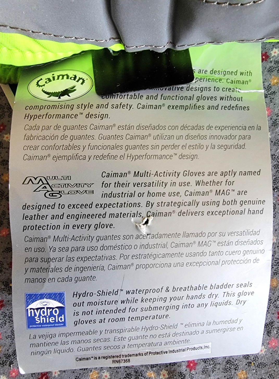 Caiman 2991-6 Synthetic Leather Waterproof Hi-Vis Heatrac Insulation Size XL NWT