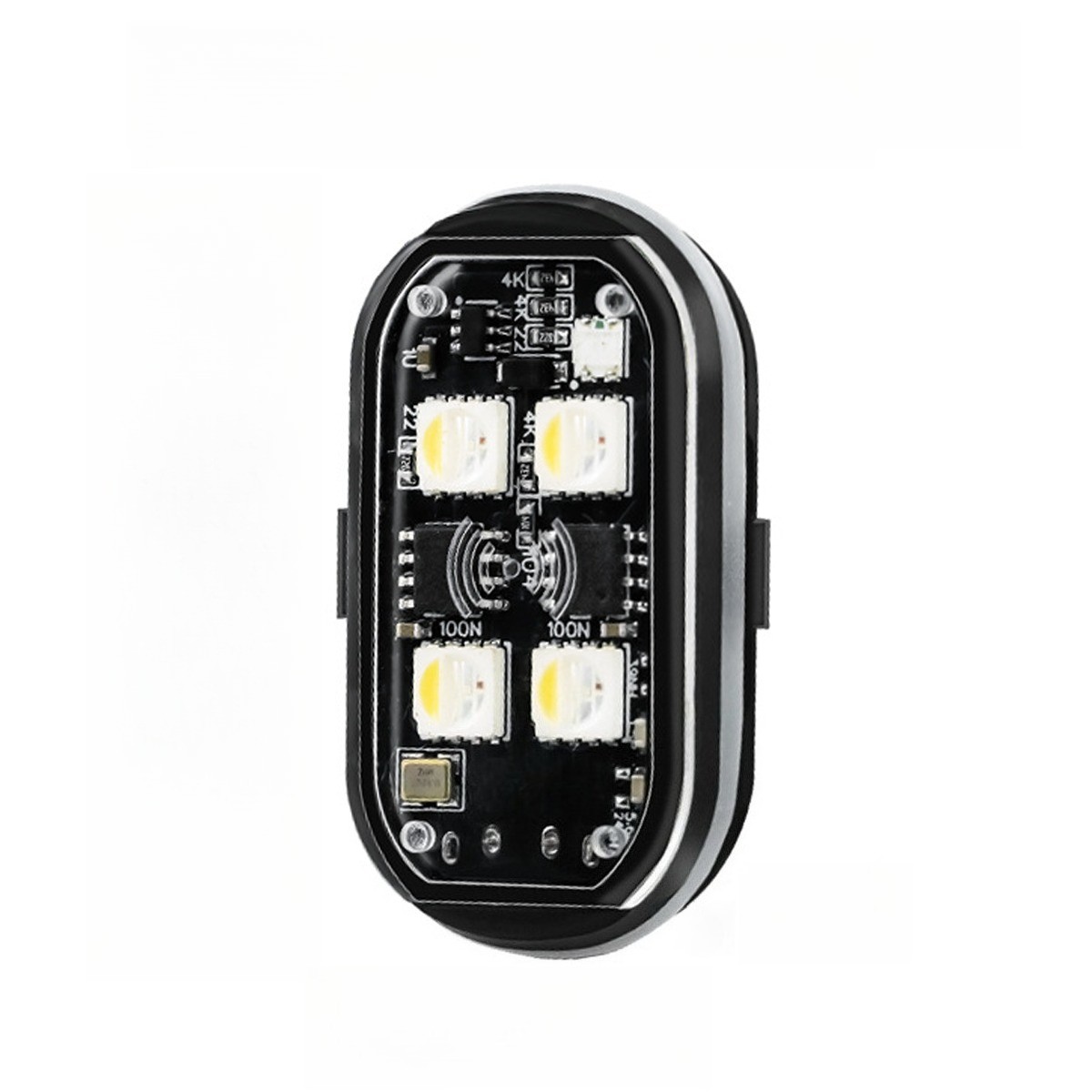 Wireless RGB LED Strobe Lights Remote Control Waterproof For Bike Car Aircraft