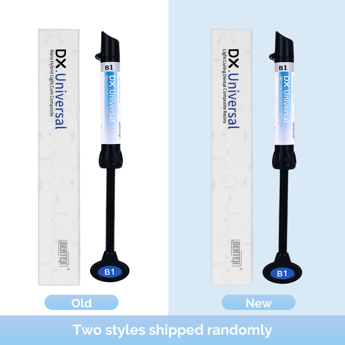 DENTEX Dental Universal Light Cure Composite Resin B1 Shade 4g/Syringe
