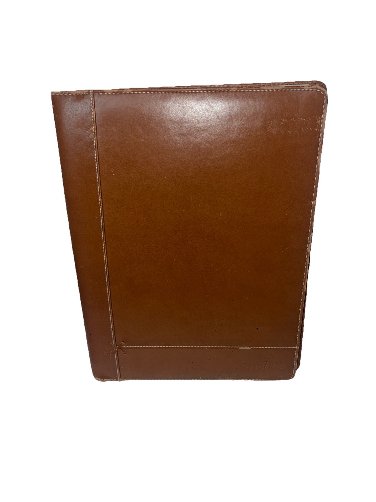 Rawlings Dodgers Leather Portfolio Notepad With Dodger Logo On Paper 🍀
