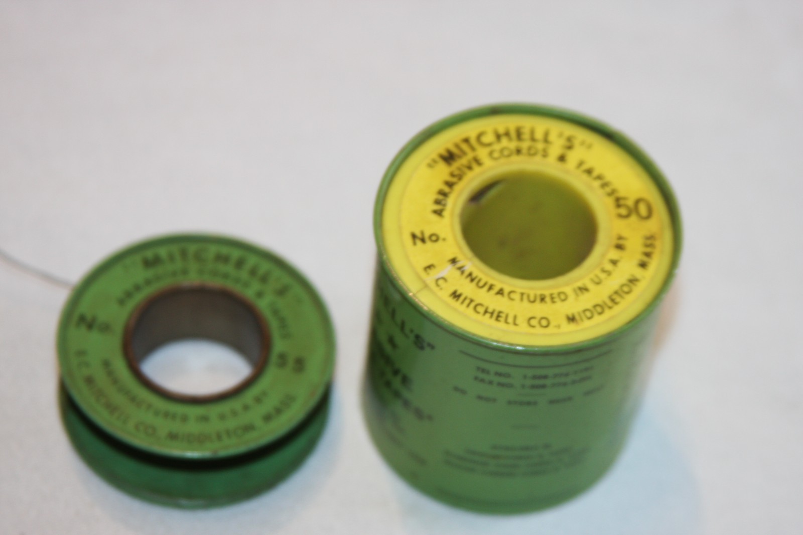 Mitchell’s No. 50 & 55 Abrasive Cords & Tapes Crocus Cord Partial Rolls