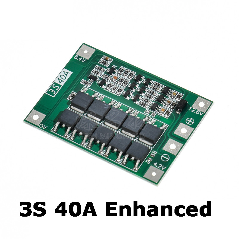 Li-ion Lithium Battery 18650 Charger BMS Protection Board Module 3S 4S, 40A 60A