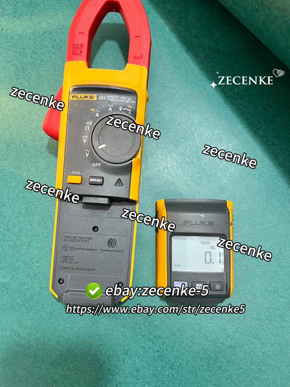 Fluke 381 Remote Display True RMS AC/DC Clamp Meter with iFlex