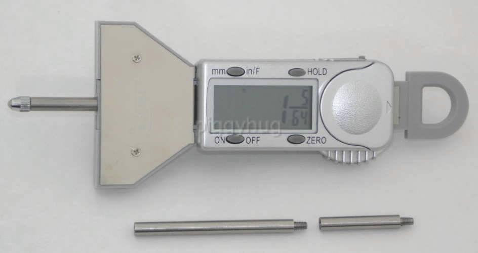 mini depth gauge 4″ + digital indicator electronic / digital spring loaded new