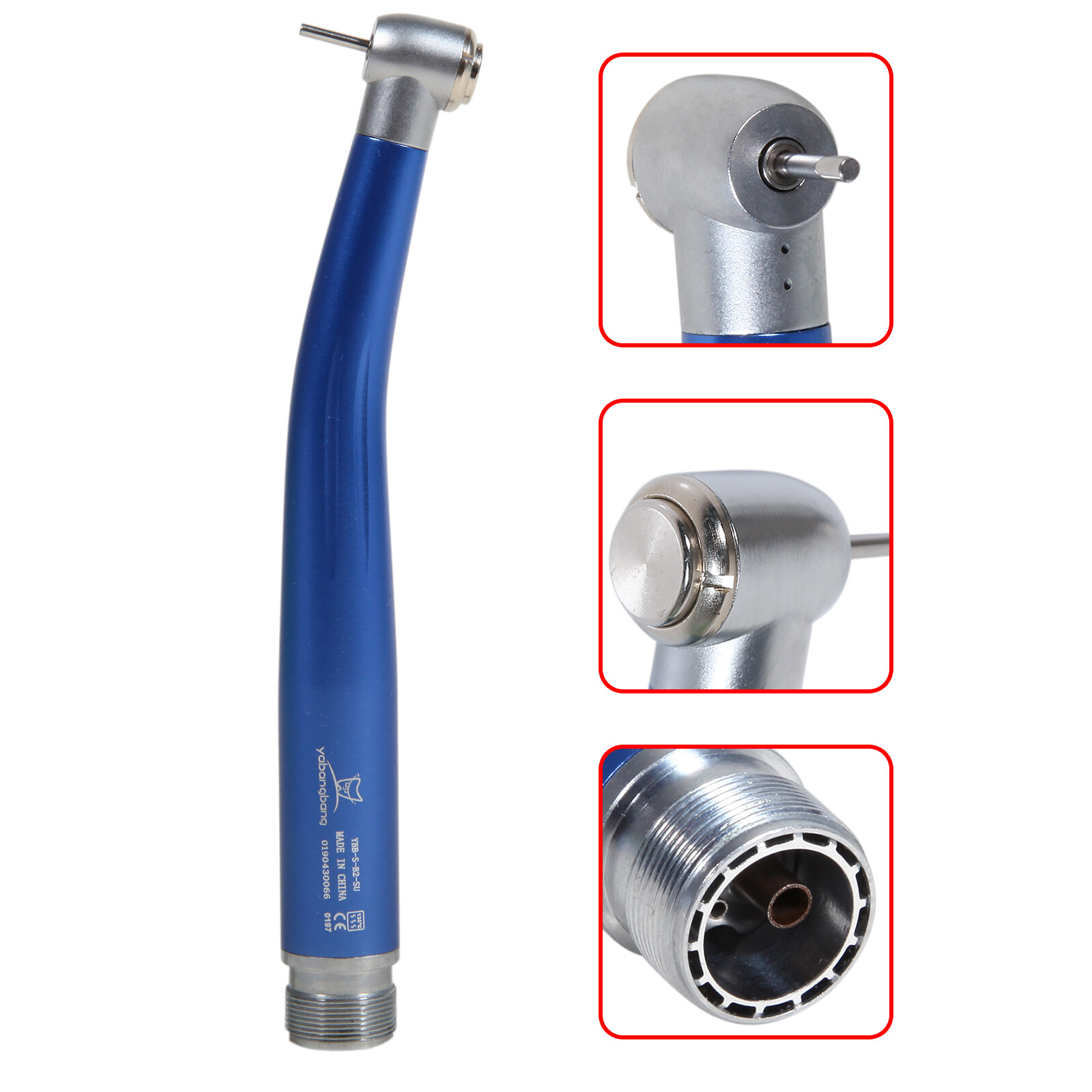 Dental High Speed Handpiece Push Button 4 hole NSK Style 7 colors