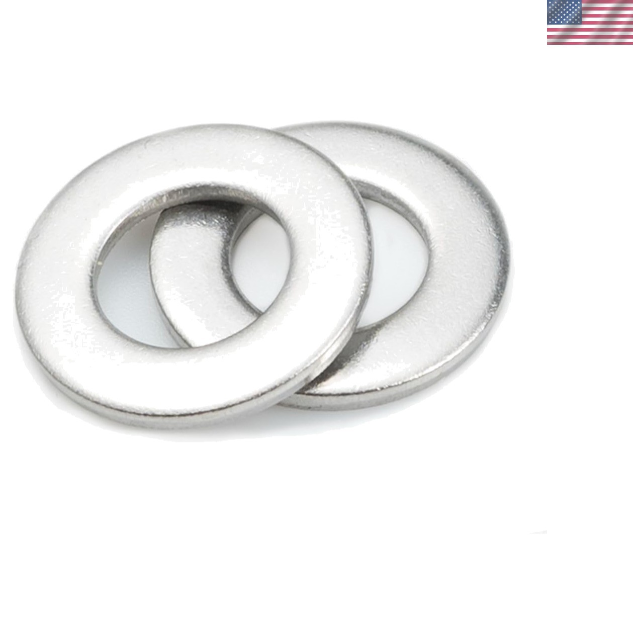 Versatile M6 Stainless Steel Flat Washers – 100 Count, Smooth Load Distribution