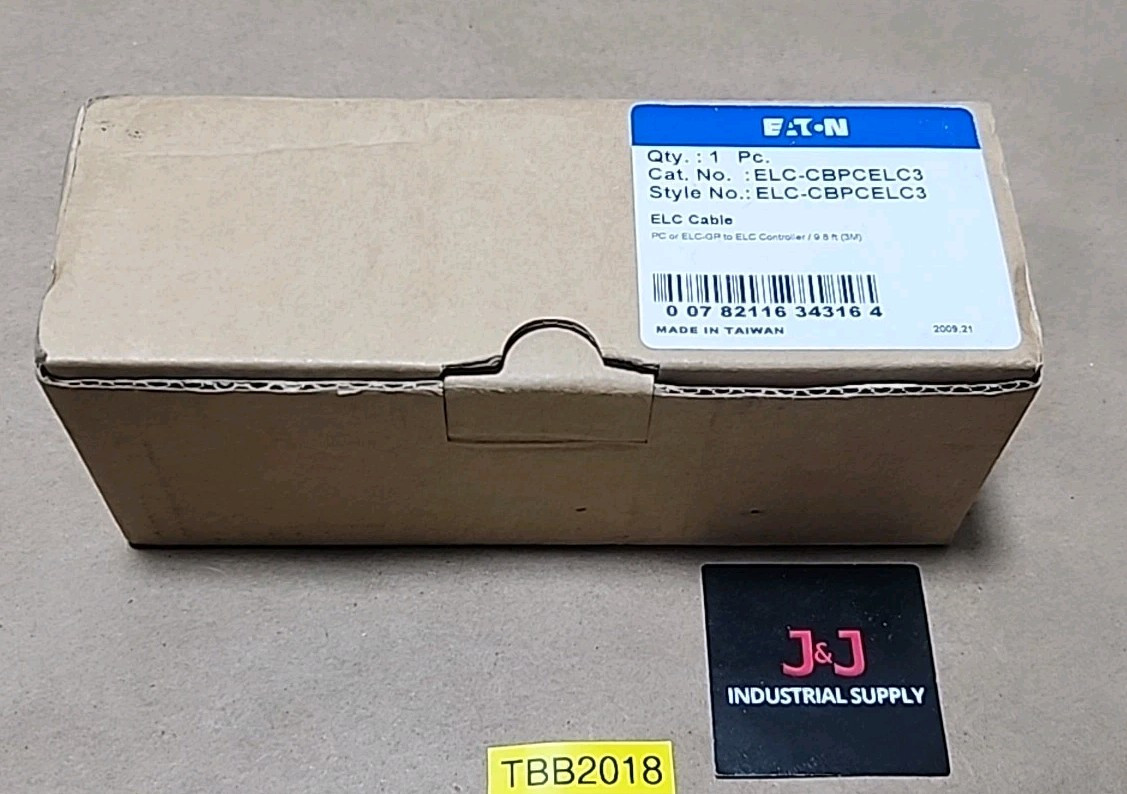 *NEW* Eaton ELC-CBPCELC3 PC Or ELC-GP Cable To ELC Controller 9.8Ft 3M +Warranty