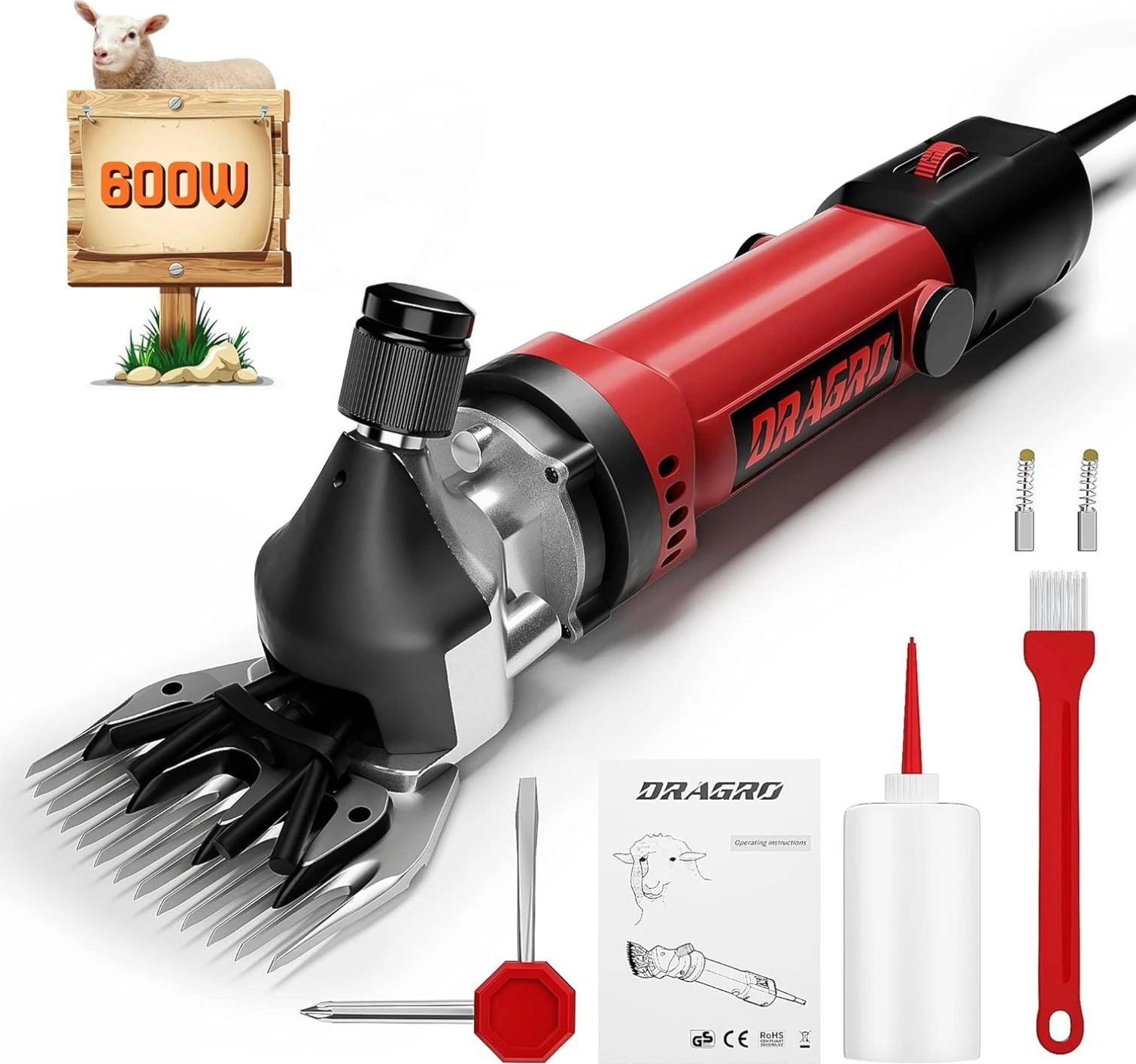 Sheep Clippers 600W Professional Animal Shearing Machine Farm Livestock Grooming