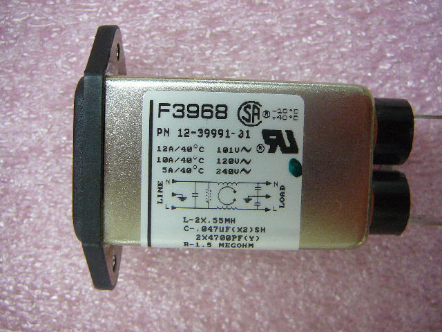 CORCOM Power Line EMI Filter DS25 DEC #12-39991-01