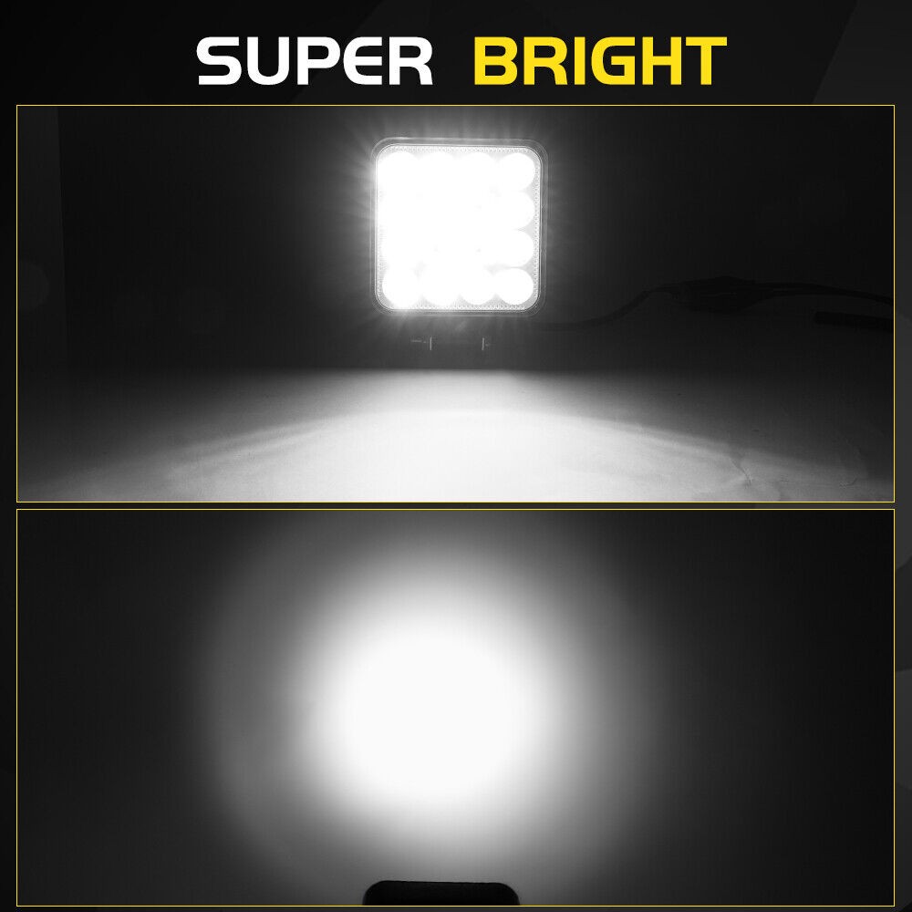 4X LED Tractor Work Lights Flood Light fit Truck,bulldozer,lawn mower,snowplow