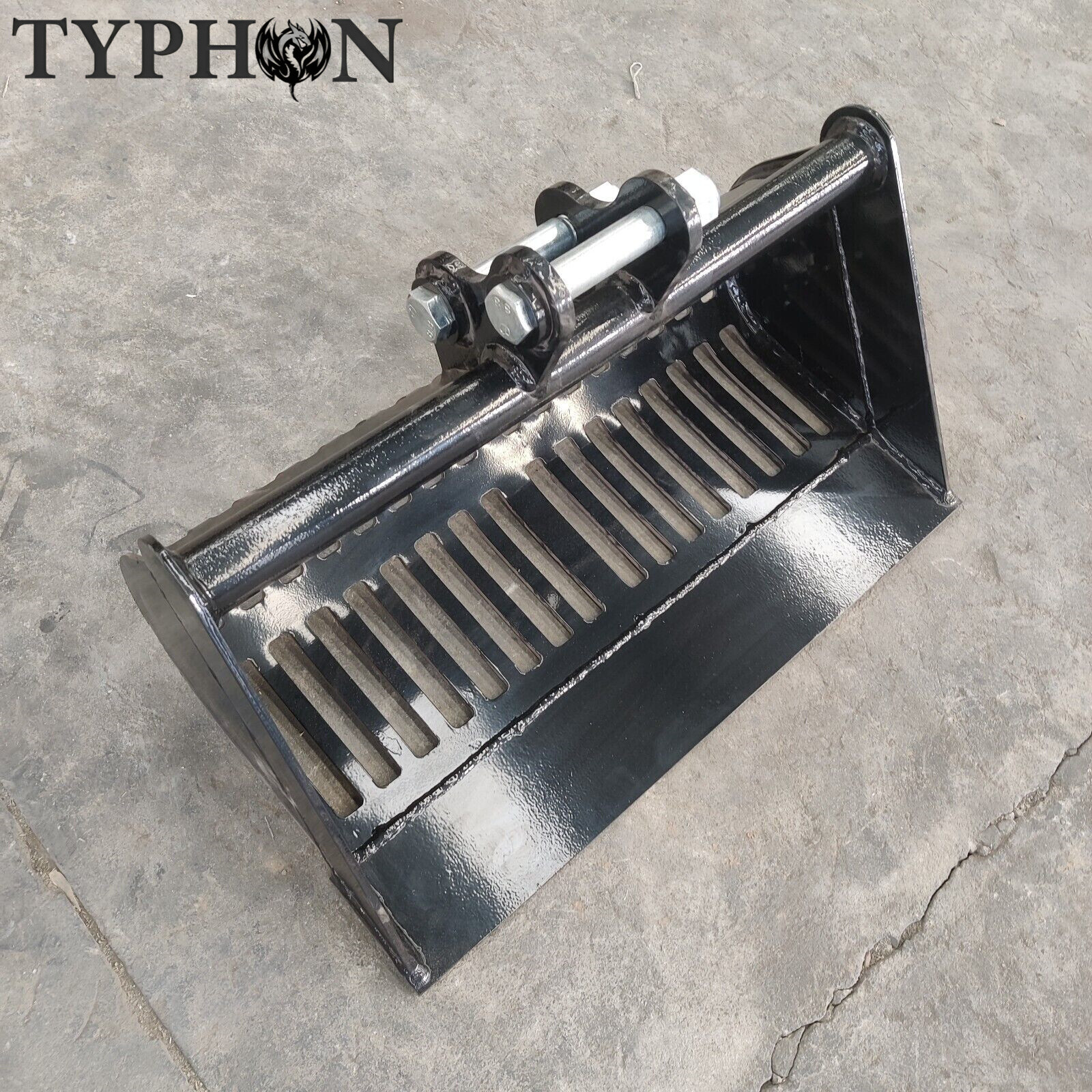 TYPHON 600mm Plain Bucket 23in Screening Buckets Attachment For Mini Excavator
