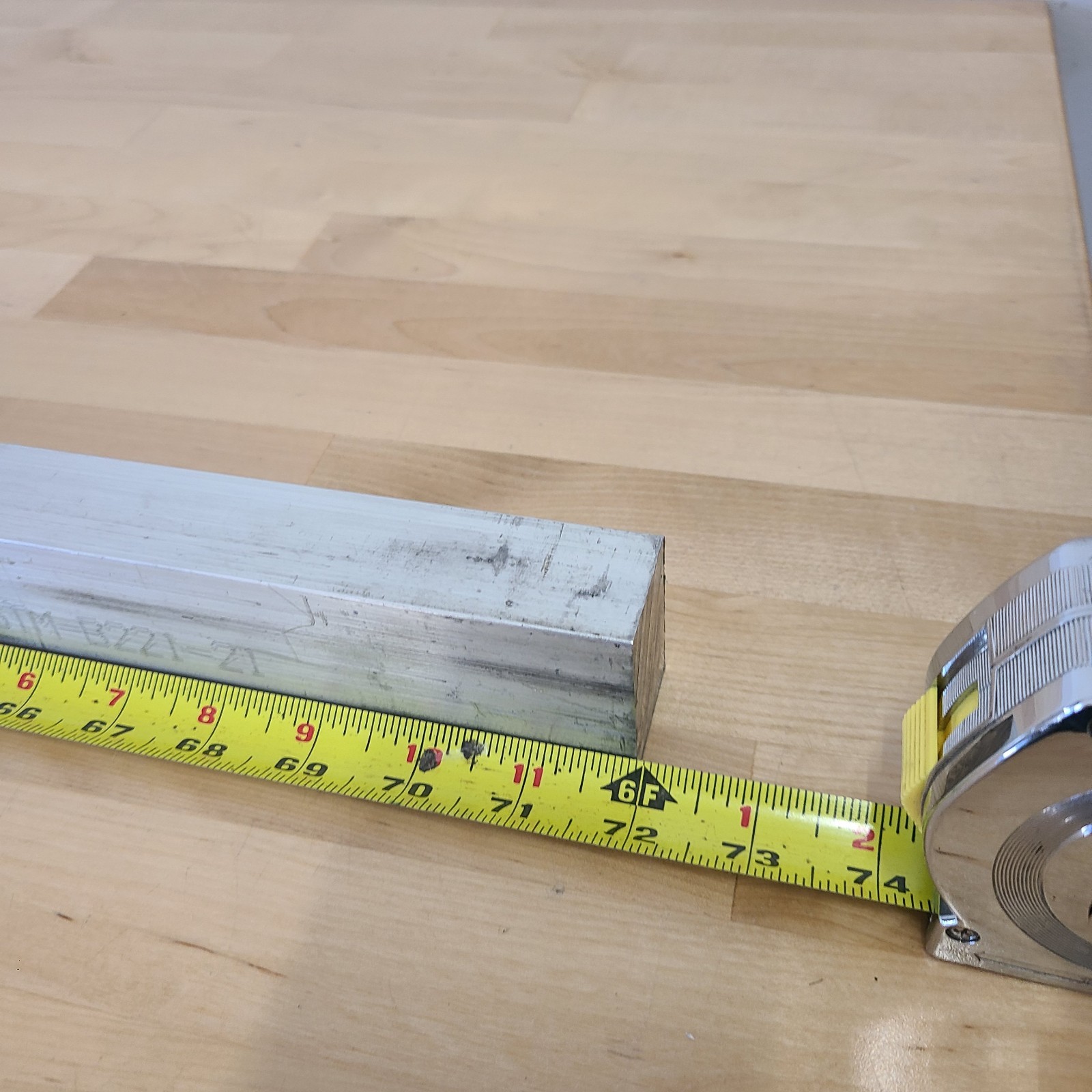 1-1/4″ X 1-3/4″ 6061 Aluminum Square Flat Bar 72″ Long 6061 Solid Mill Stock