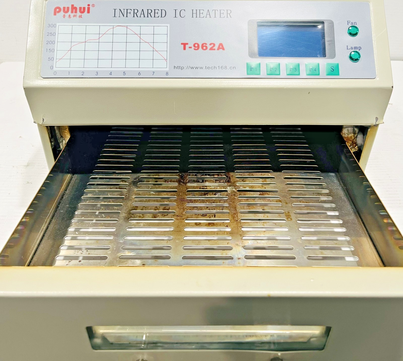 Puhui T-962A Infrared IC Heater PCB Reflow Oven 1500W AC 110V/60Hz Tested