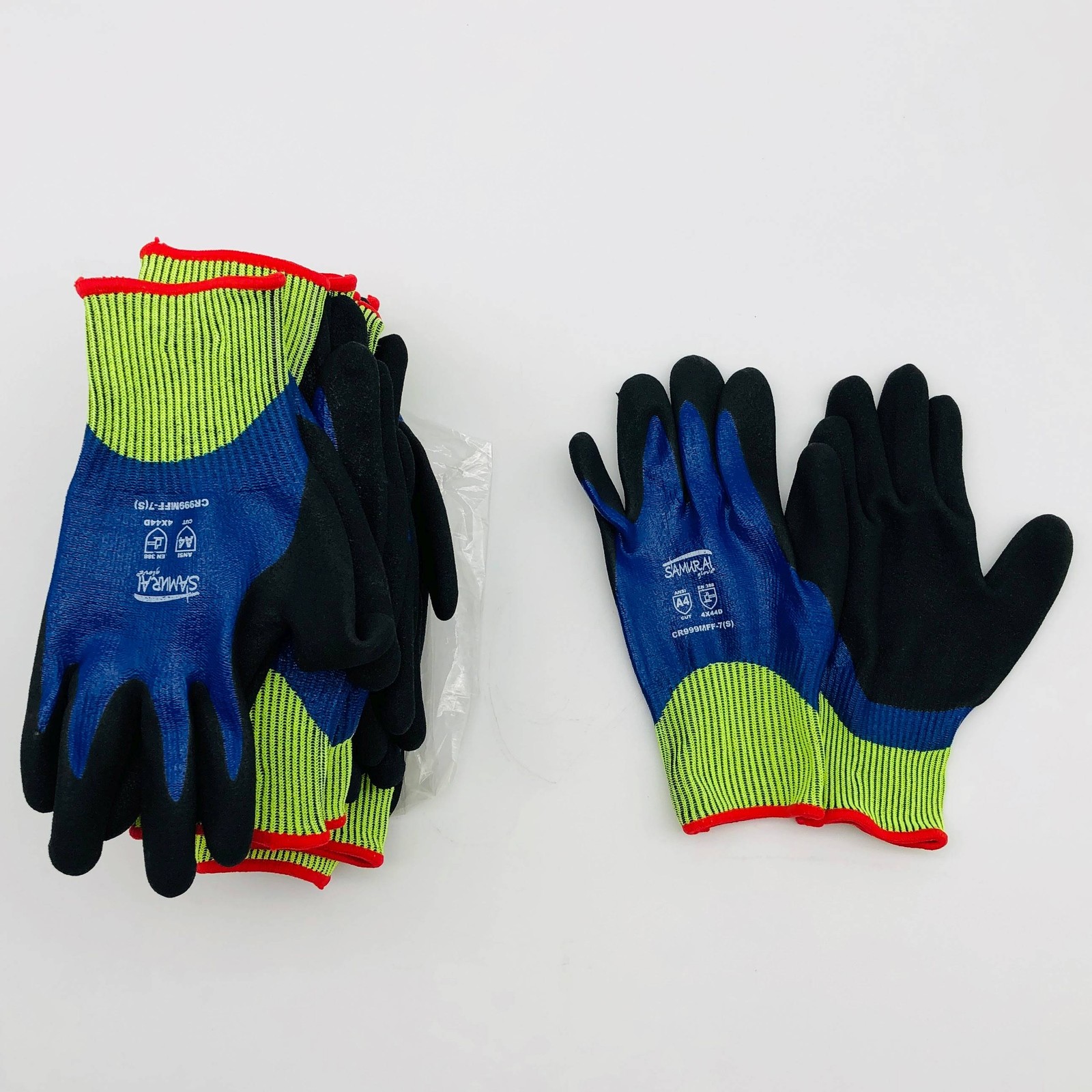 Global Glove CR999MFF Cut Resistant Glove Small Samurai Double Dipped 12 Pairs