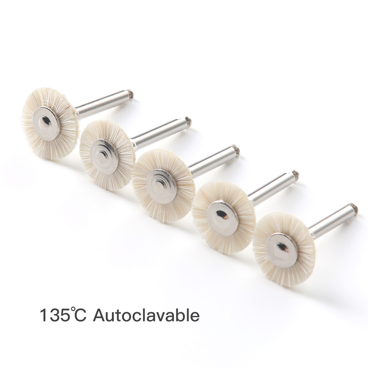 5pc/kit Dental Assorted Polishing Buffing Wheel Brush 2.35mm for Rotary Tool