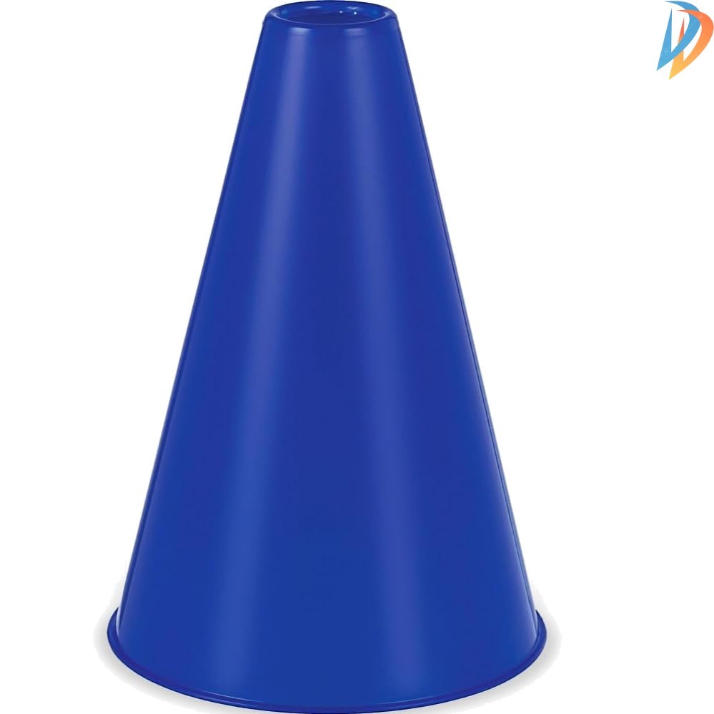 8.25″ x 6″ Eco-Friendly Blue Megaphone – Perfect for Sports and Celebrations