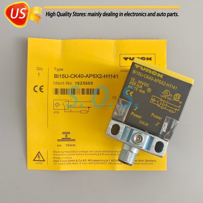 New Proximity Sensor Switch For Turck Bi15U-CK40-AP6X2-H1141 10-30VDC 200mA 15mm
