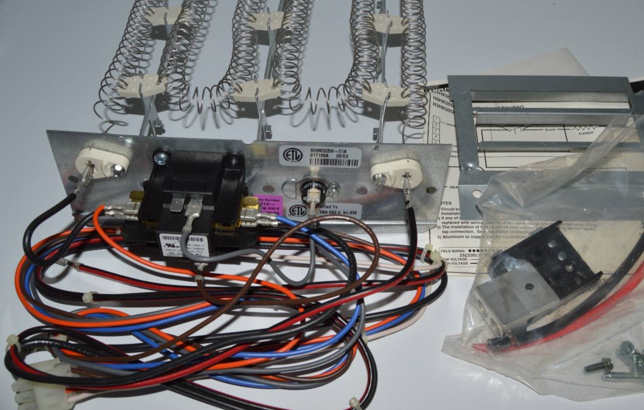Nordyne H3HK005H-01A, 917166A, 5KW, 240V. 1 PH. Heat Kit Assembly NEW