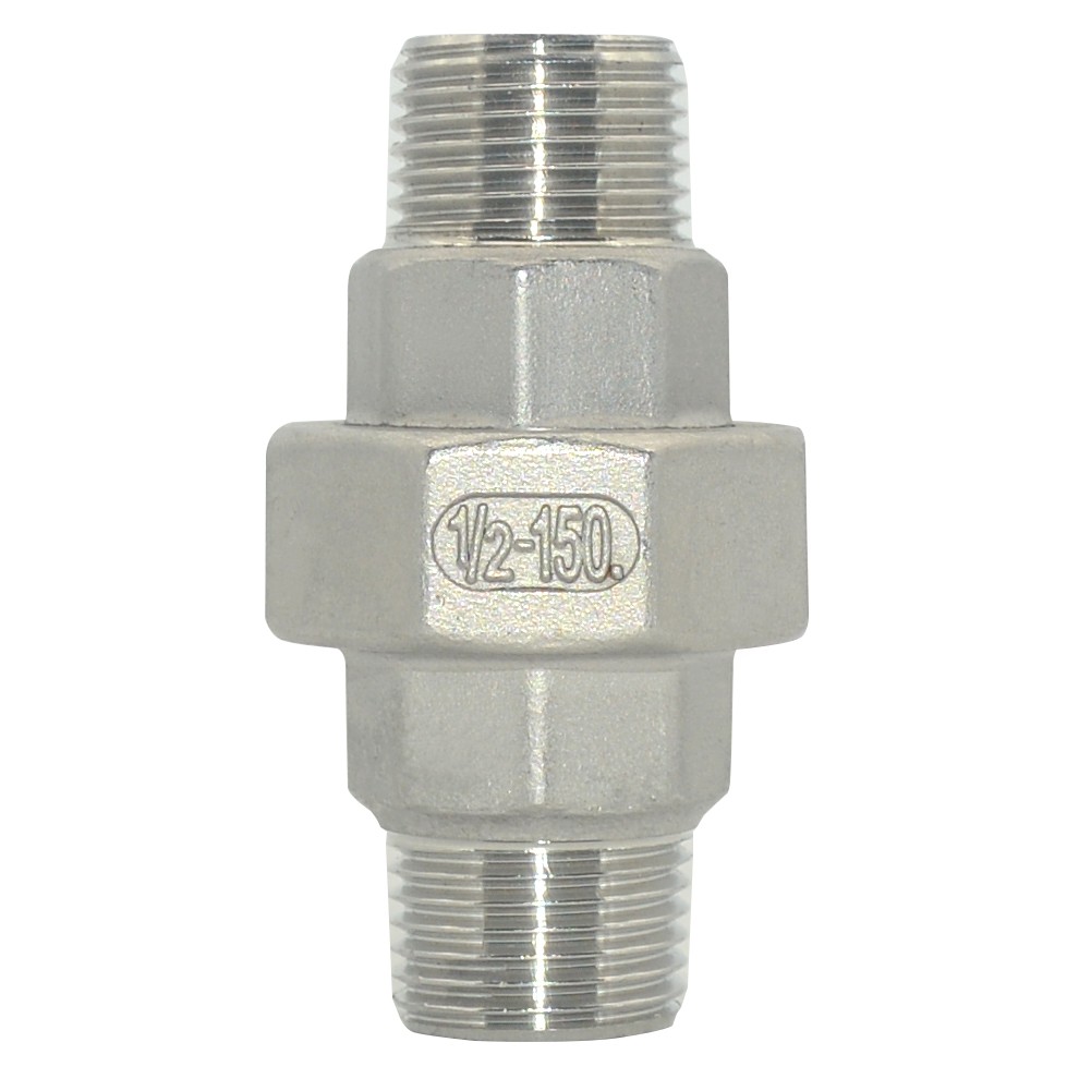 1/2″- 2″ NPT Male thread Malleable Straight Union Coupling Pipe Stainless Steel