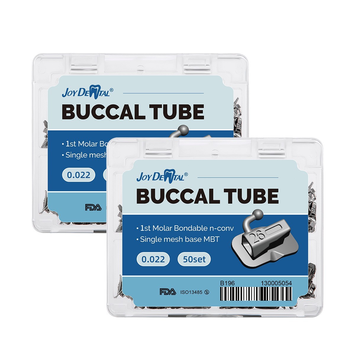 4PCS Dental Orthodontic Buccal Tube Roth .022 1st Molar Bondable Non-convertible