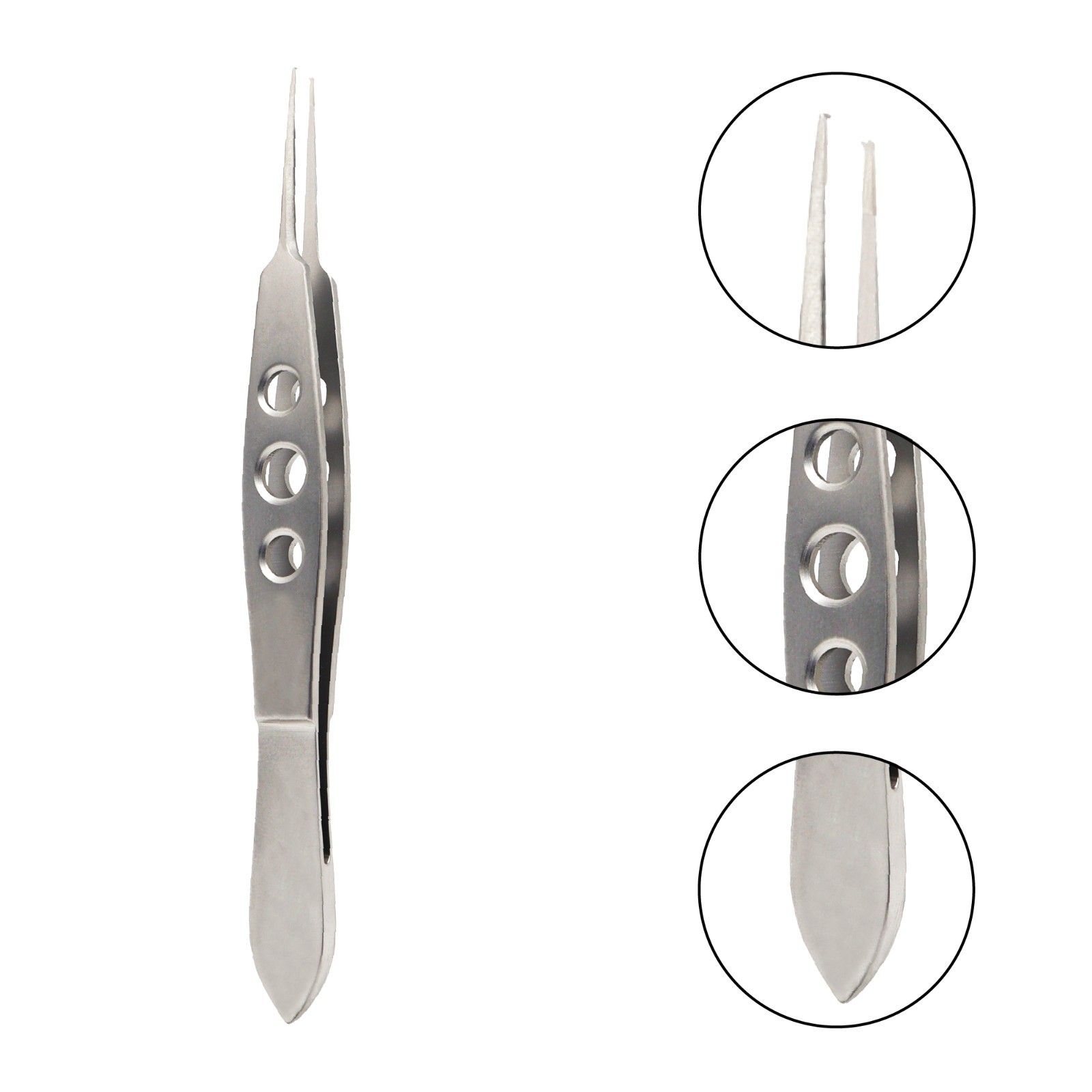 Micro Corneal Forceps Tip 1 x 2 Teeth 10.5 cm German Ophthalmic Instruments