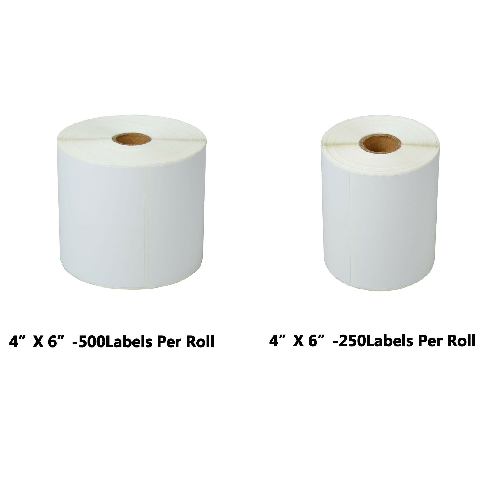 4X6 250/500 Labels Direct Thermal for Zebra LP2844 LP2844-Z GX420T Eltron ZP450