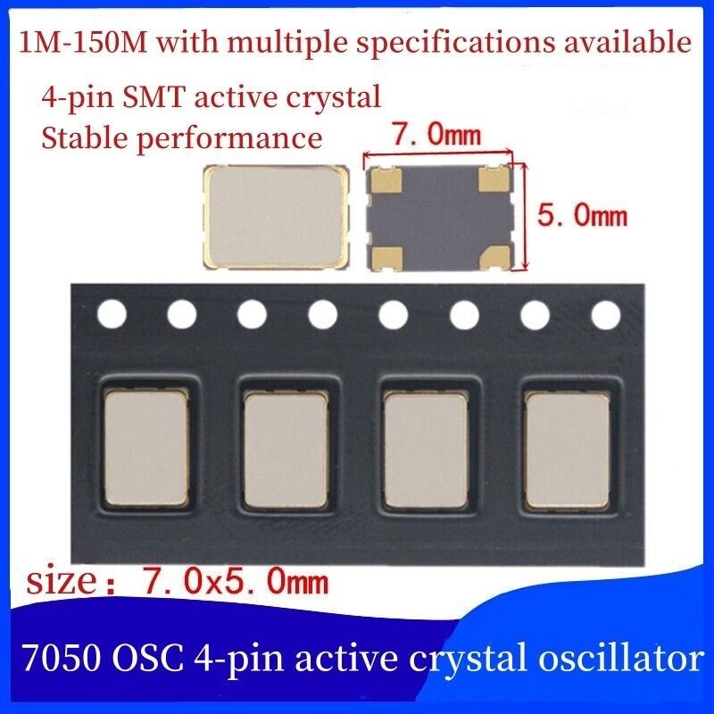 5PCS 72M 72MHZ 72.000MHZ 7050 OSC Active Crystal Oscillator 0705 7mm×5mm 5V