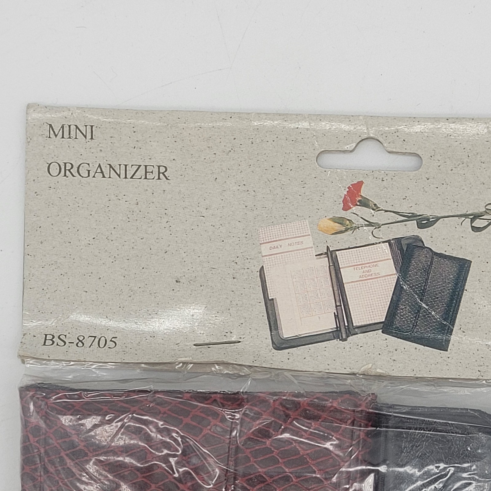 Brown Black Leather Pocket Planner Wallet Mini Organizer 3″ x 4.5″ model BS-8705