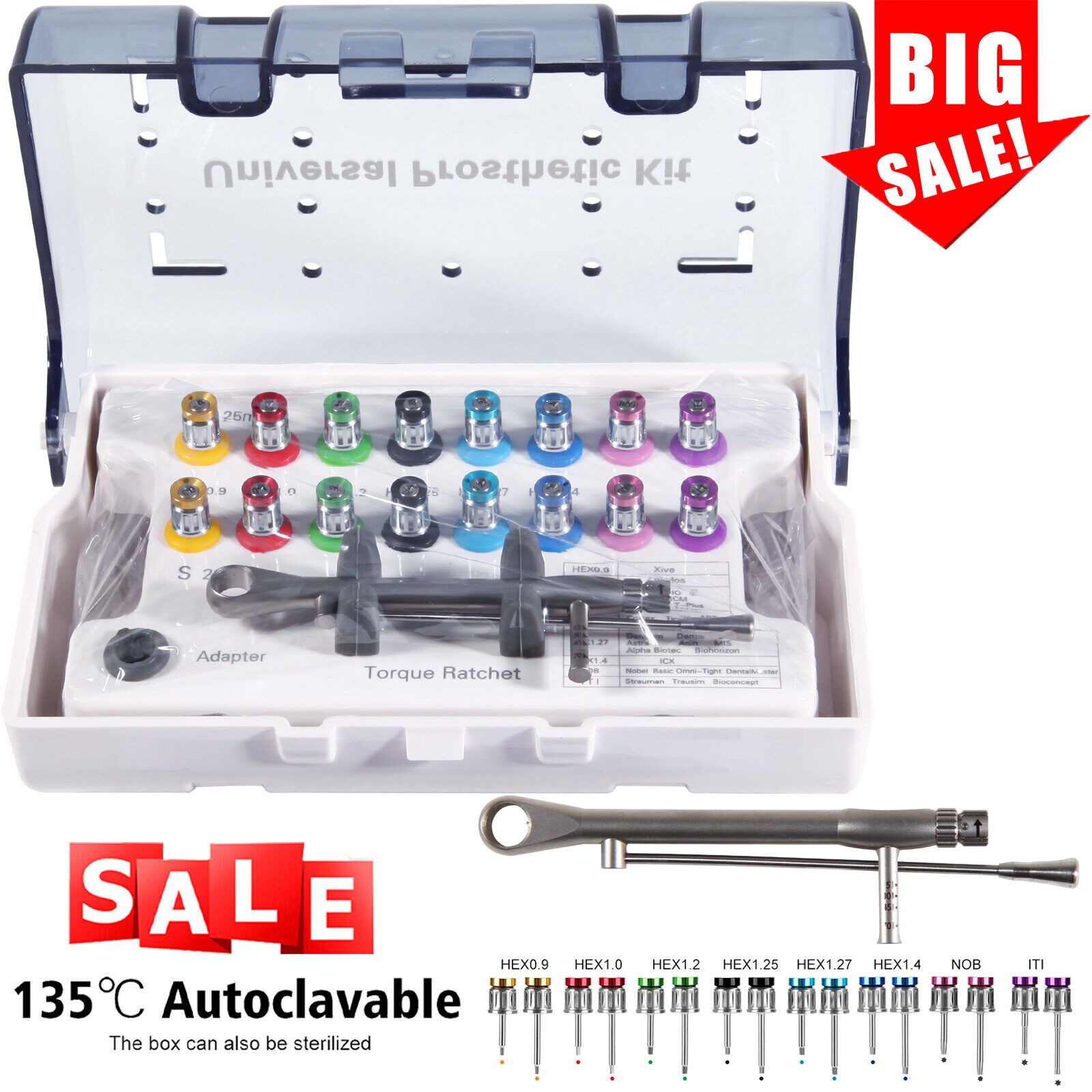 Implant Driver Set – Manual & Latch Drivers, Torque Wrench