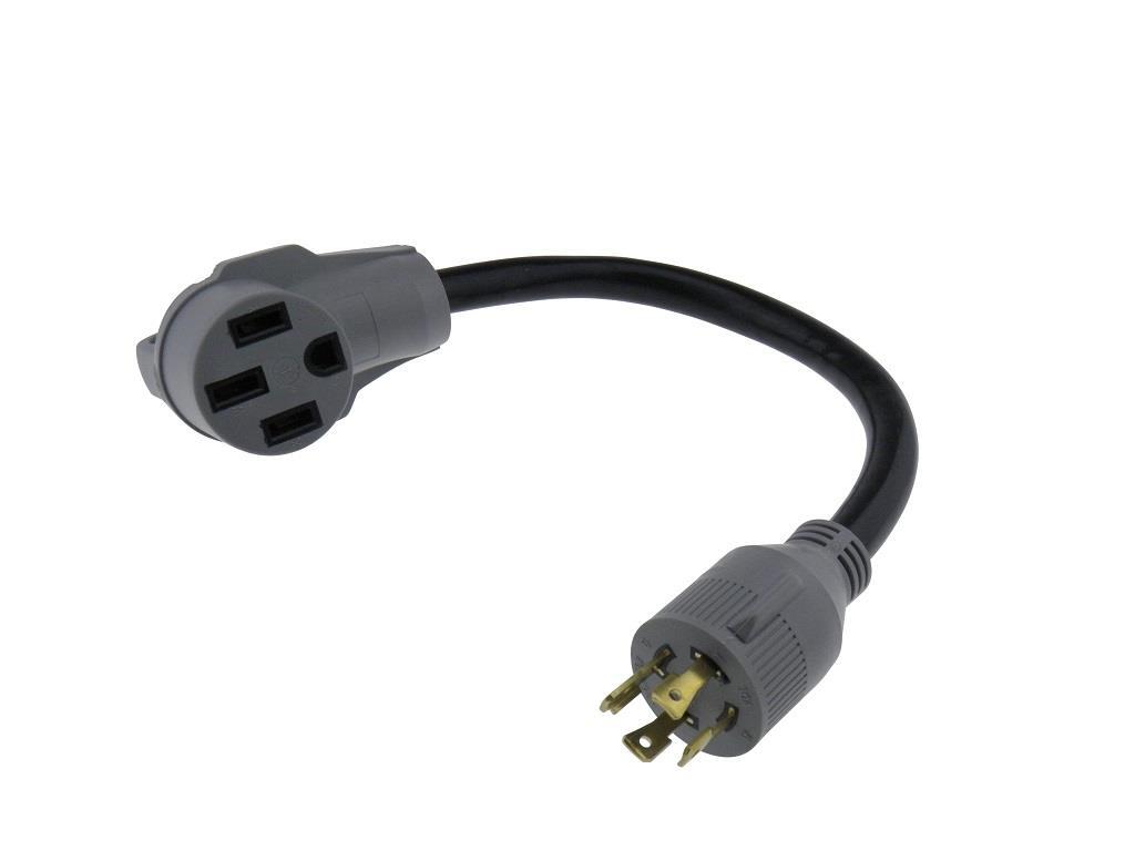 MPI Tools L14-30p to 14-50r pigtail adapter 10 Gauge 30 Amp to 50 amp