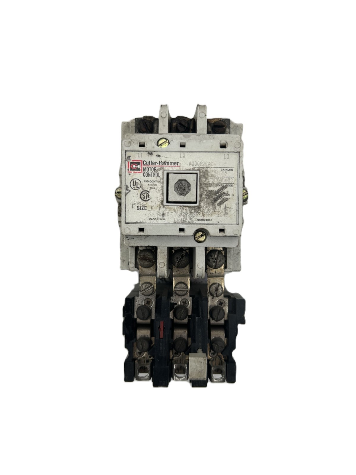 Cutler-Hammer A200M2CAC Motor Control Starter Size 2 120VAC