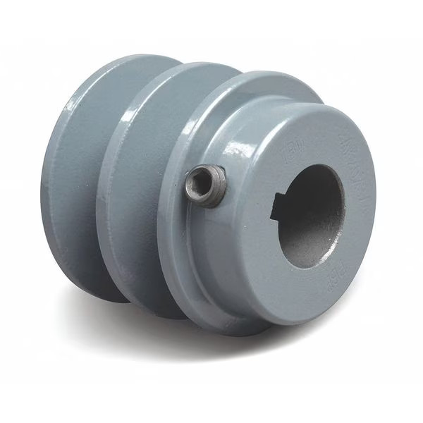 Manufacturer Varies 1-1/8 in Fixed Bore 2 Groove V-Belt Pulley 3.15 in OD