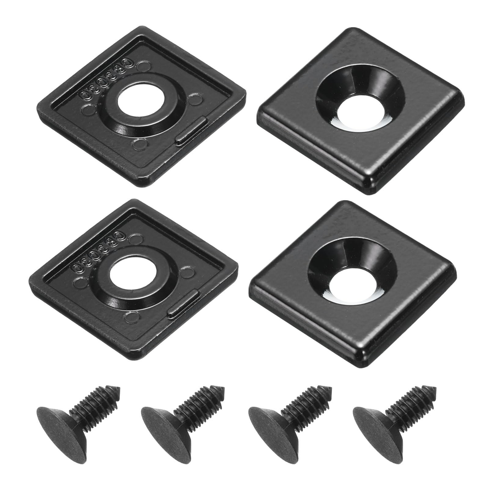 MECCANIXITY 4Pcs 4040 EU Standard T-Slot 9mm Hole Dia 9x40x40mm, Black