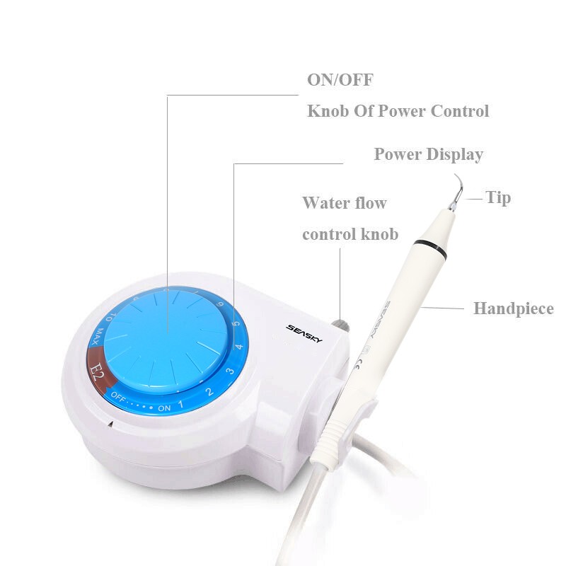 For Cavitron Dental Ultrasonic Piezo Scaler w/ Handpiece 5*Tips fits EMS SKYSEA