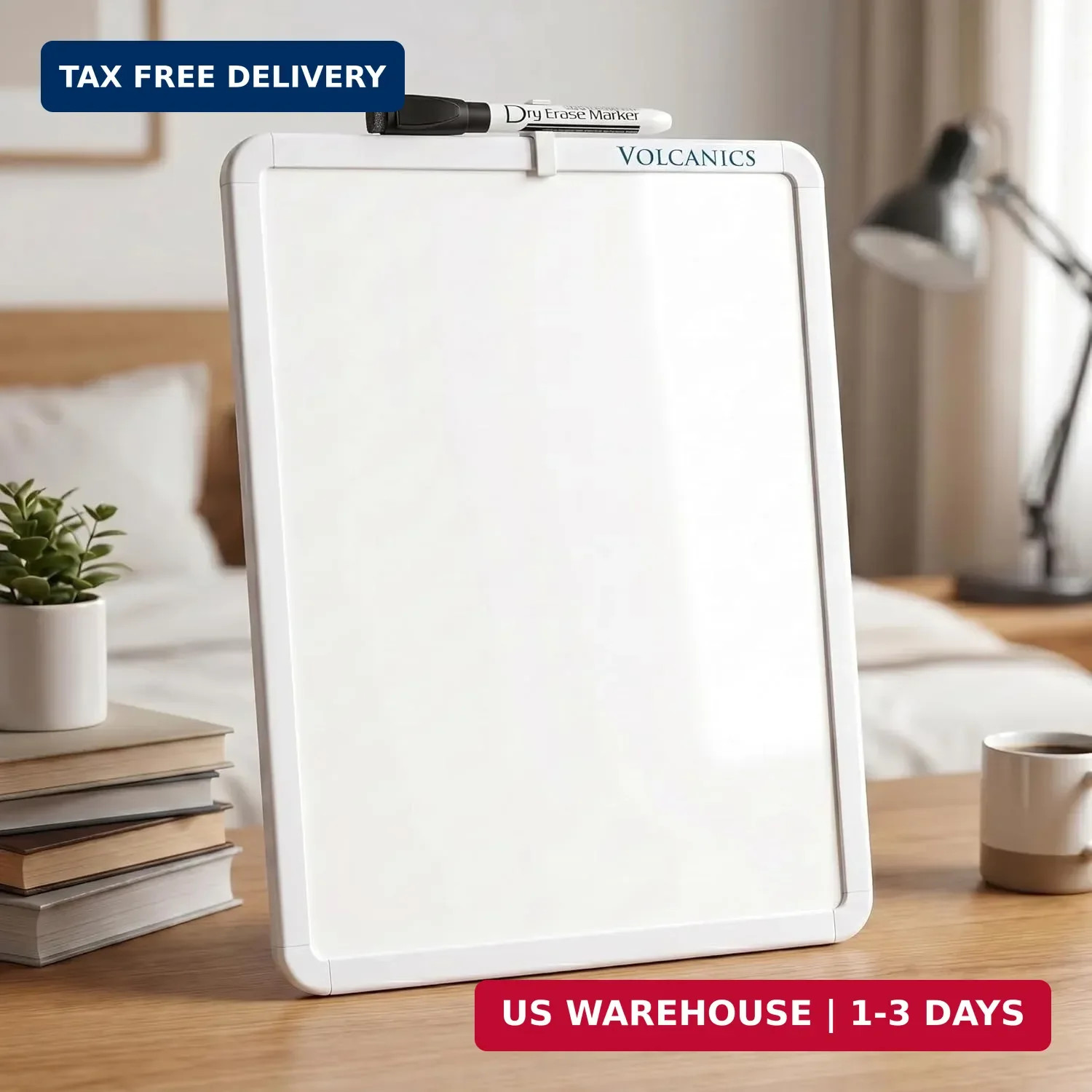 Small Dry Erase Board,14.1″x11″ whiteboard Small Magnetic White Board for Fridge