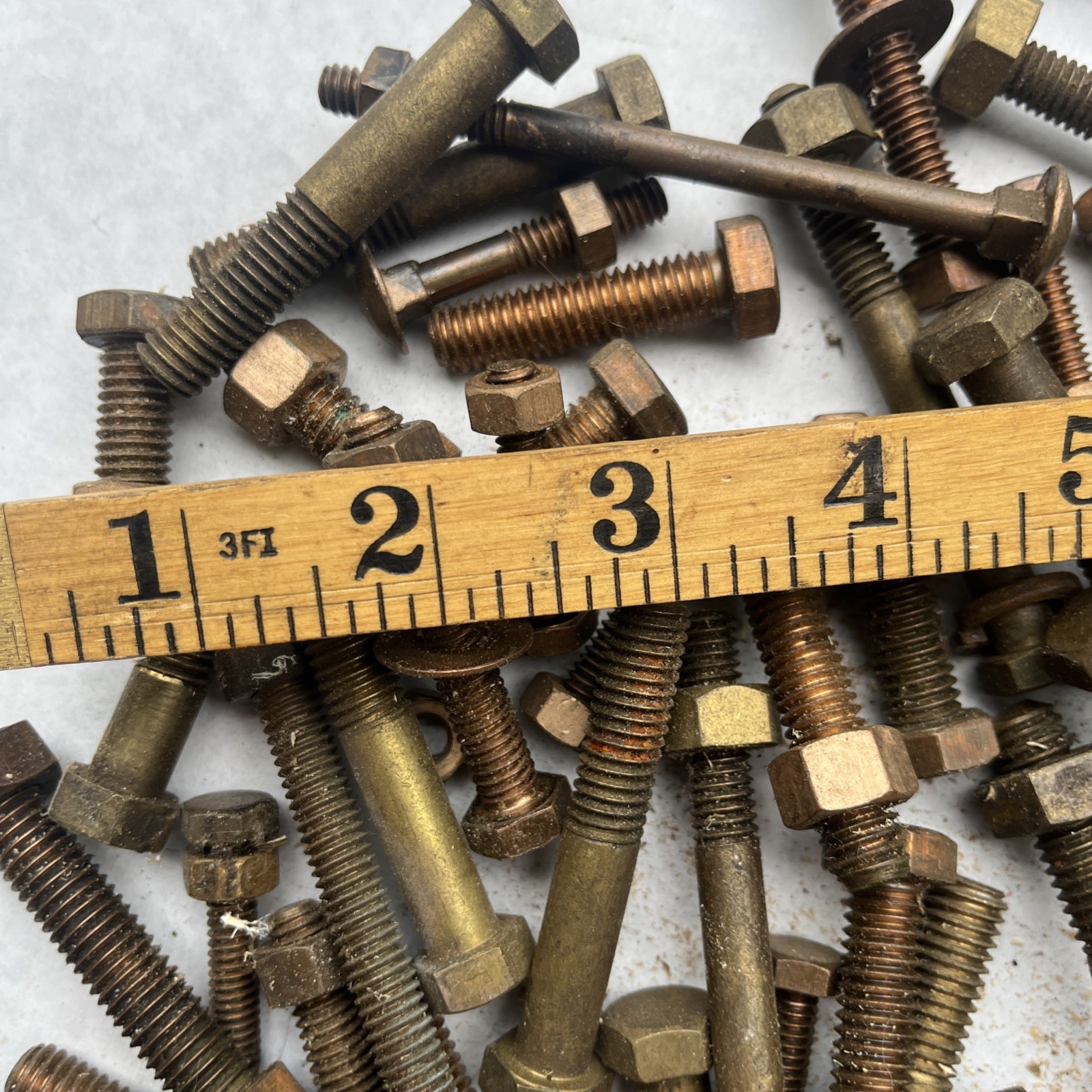 Over 5 Pounds Brass Bronze Cap Screws Etc 1/4 ,5/16 ,3/8